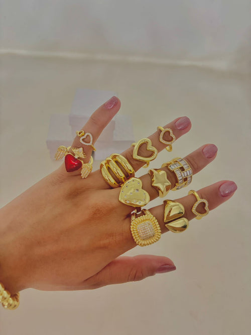 ANILLO CORAZON BRILLANTE