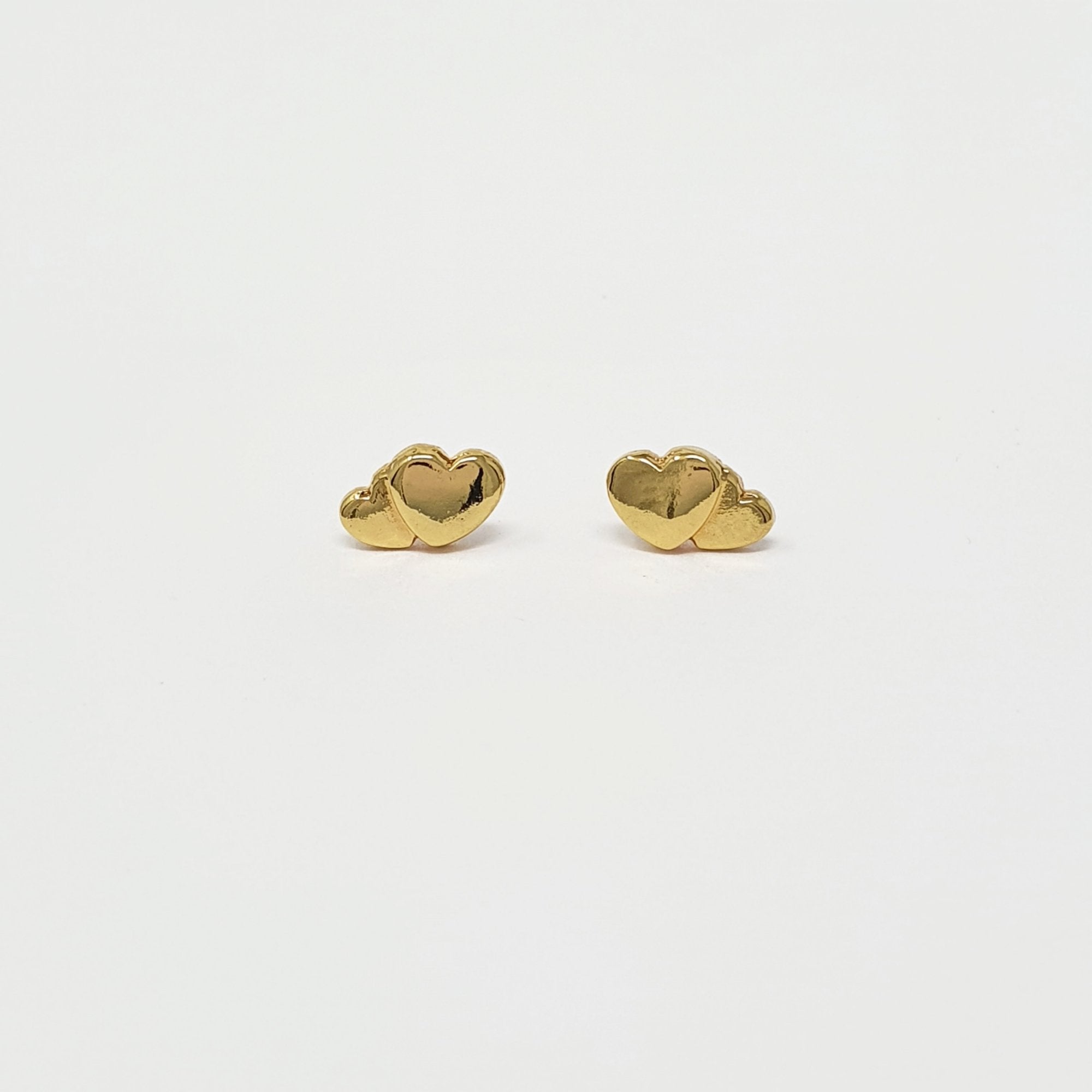 Broquel Corazones solidos  CapiroJoyeria