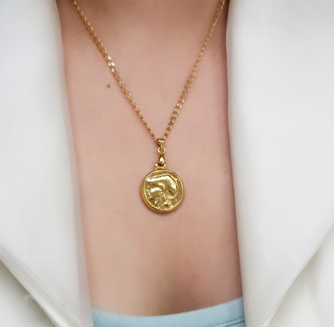 Collar Moneda Atenea